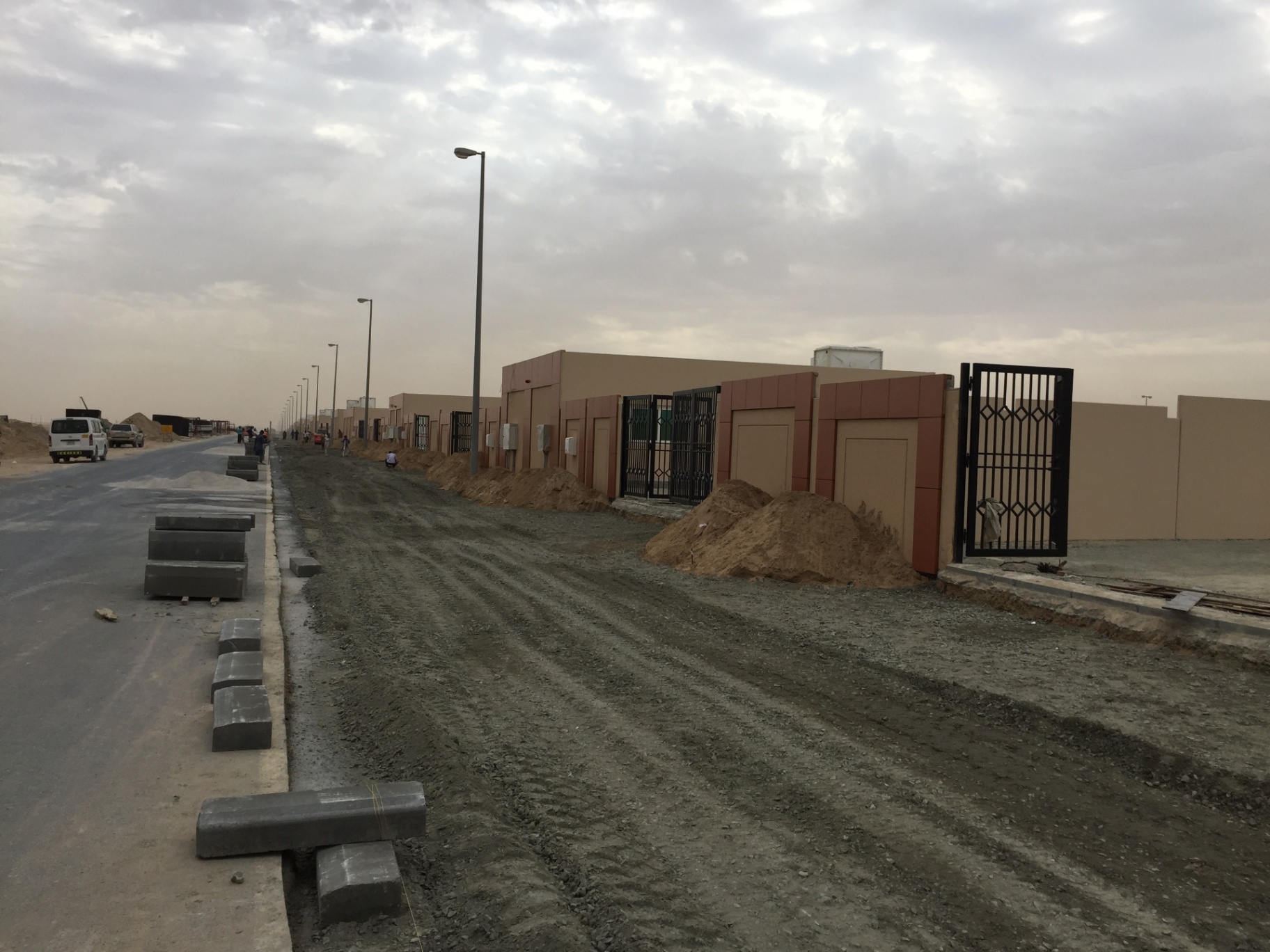 Compound Streetscape Development - USF GRAND Constructions LLC project site in UAE