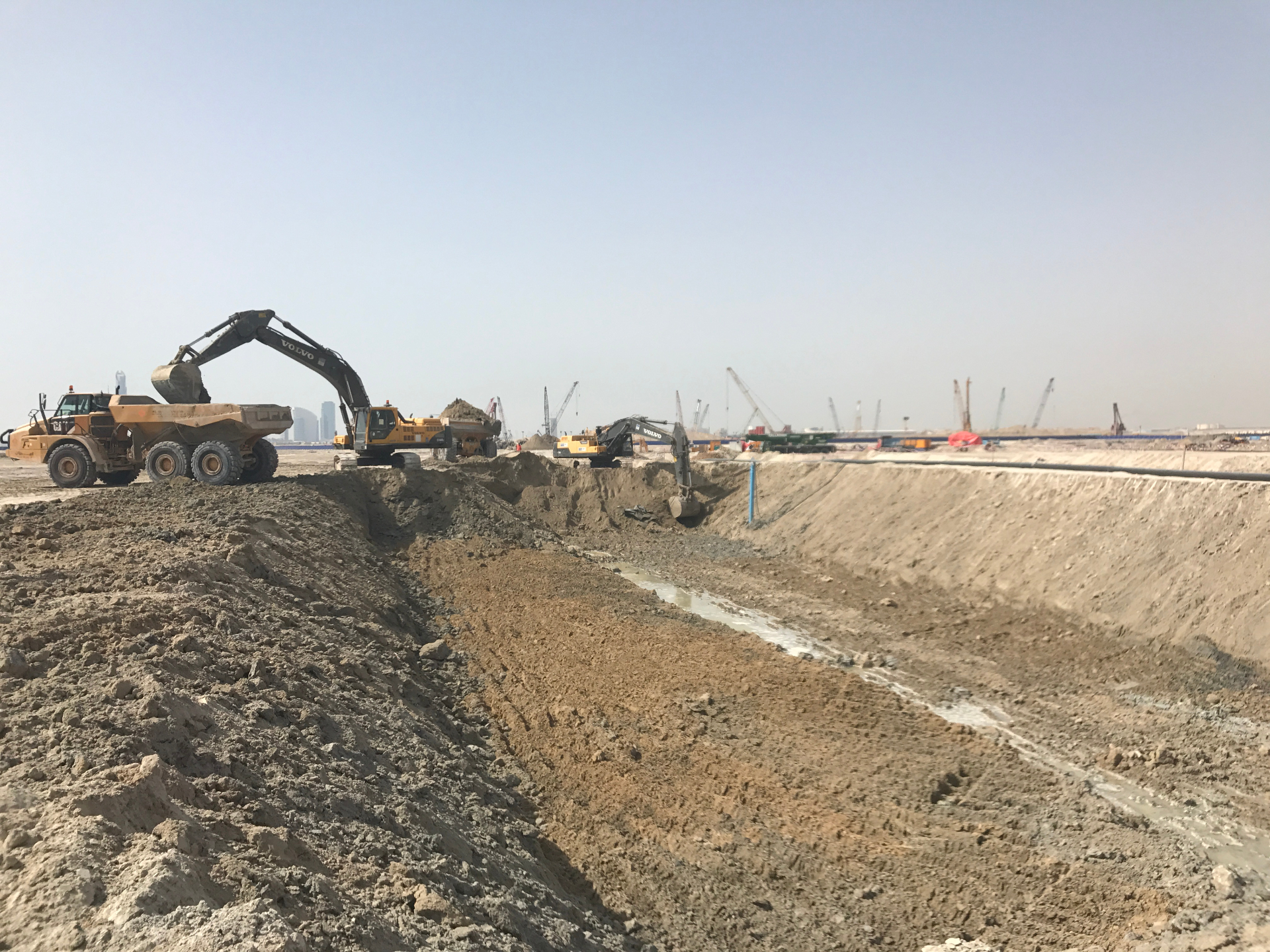Deep Excavation Site - USF GRAND Constructions LLC project site in UAE