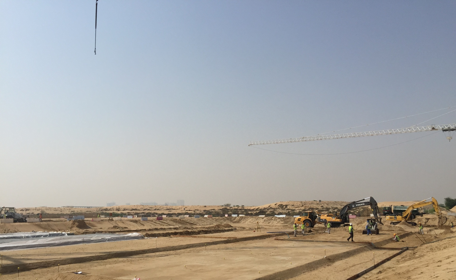 Desert Site Preparation - USF GRAND Constructions LLC project site in UAE
